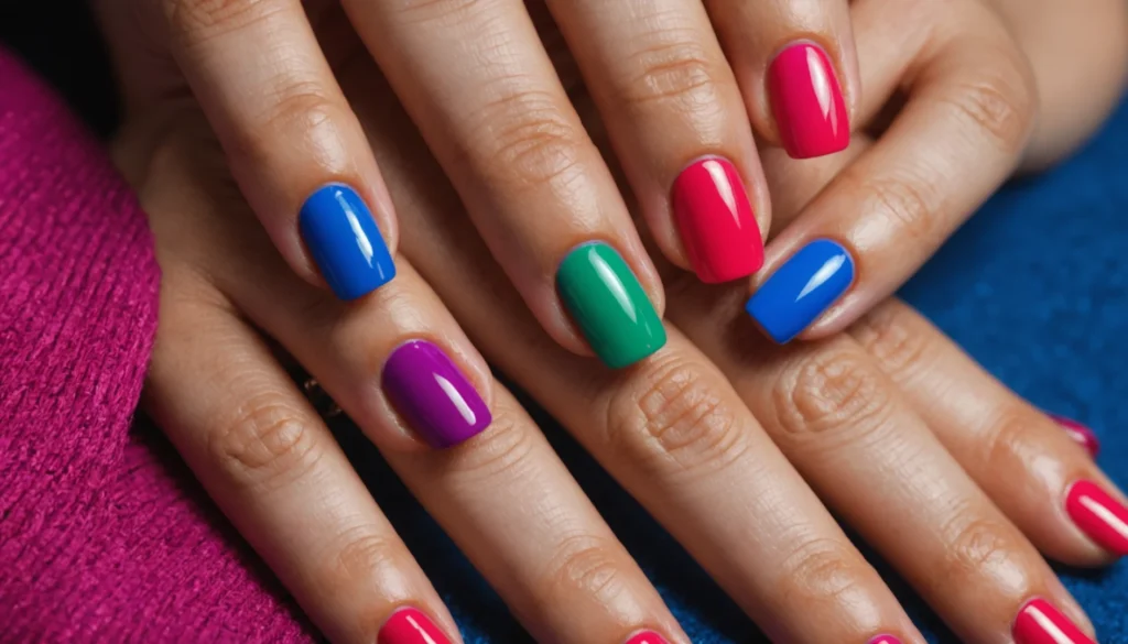 faux ongles couleurs